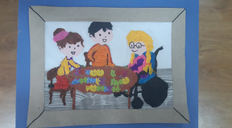rysunek uczniowie uczeń niepełnosprawny
